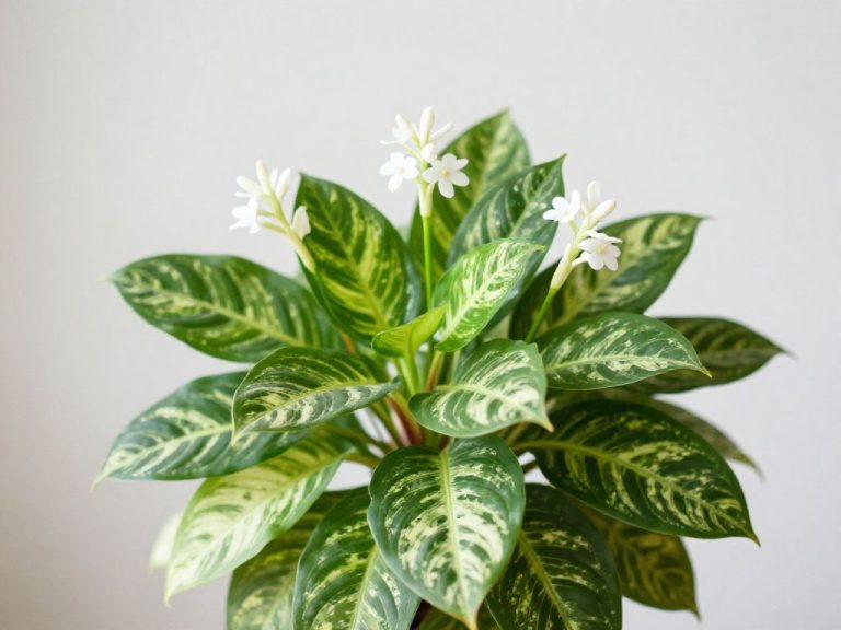 aglaonema w okresie kwitnienia