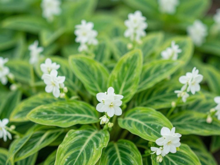 maranta w okresie kwitnienia